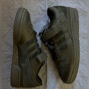 adidas Men's Black Low-Top Leather & Suede Sneakers